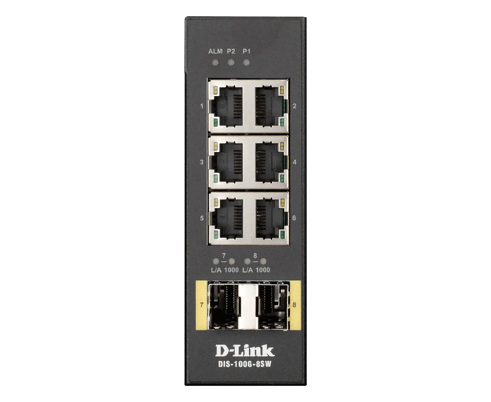 D-Link DIS-100G-8SW Industrial Unmanaged Switch