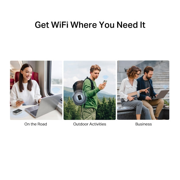 MERCUSYS MT115 Portable WiFi 6 MiFi, 4G Router with SIM Slot, AX300