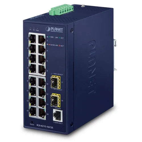 PLANET IGS-4215-16T2S Industrial Ethernet Switch