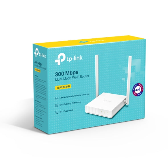 TP-Link TL-WR844N Multi-Mode Wi-Fi Router, 300 Mbps