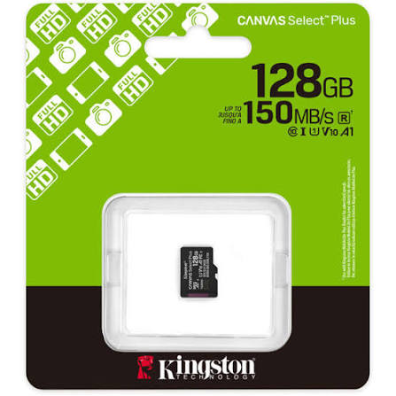 Kingston Memory Card 128GB C10