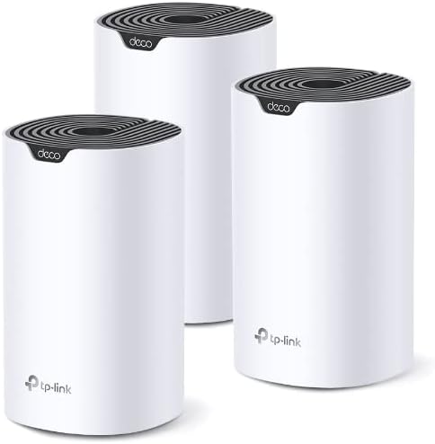 TP-Link Deco S7(3-pack), AC1900 Mbps All-Home Mesh Wi-Fi System, Dual-Band, Gigabit Ports, Coverage up to 520 m², 100+ Device Connections, Mobile App