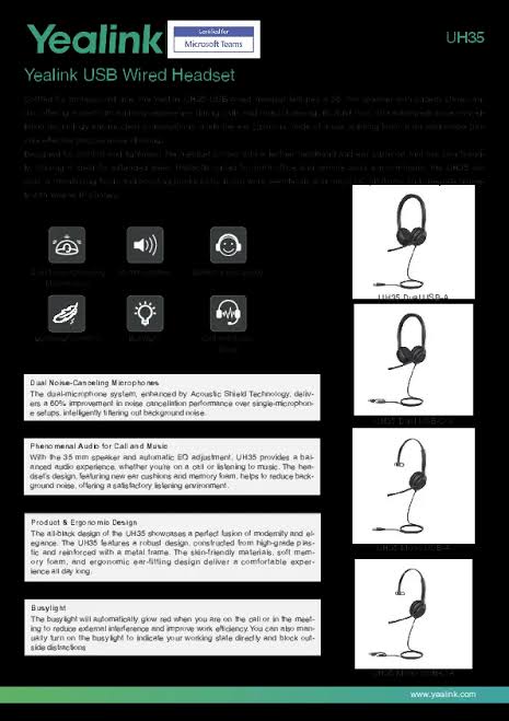 Yealink UH35  Headset
