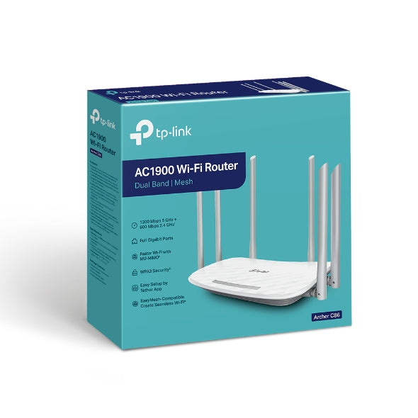 TP-Link Archer C86 Wireless MU-MIMO Wi-Fi Router, AC1900