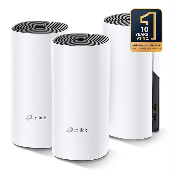 TP-Link Deco M4 Whole Home Mesh Wi-Fi System, AC1200, 3-Pack
