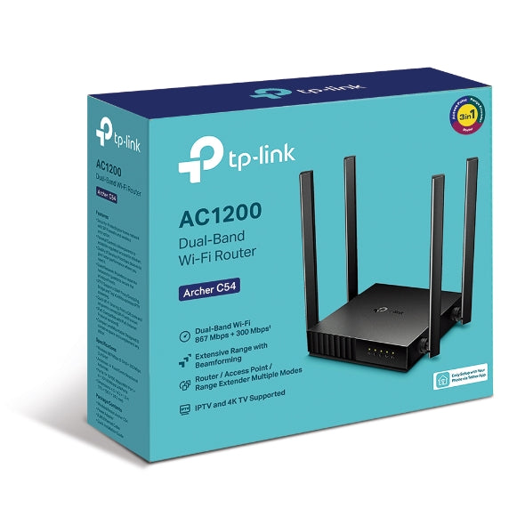 TP-Link Archer C54 Dual Band Wi-Fi Router, AC1200