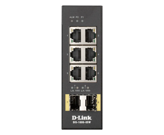 D-Link DIS-100G-8SW Industrial Unmanaged Switch