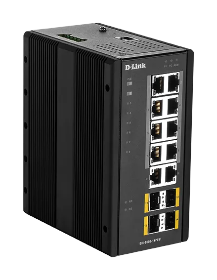 D-Link DIS-300G-14PSW Managed Industrial PoE Switch