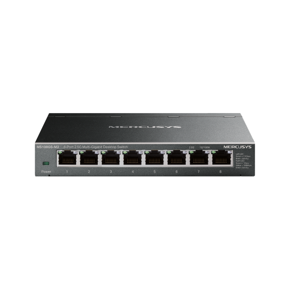 MERCUSYS MS108GS-M2 8-Port 2.5Gbps Network Switch, Ethernet Splitter