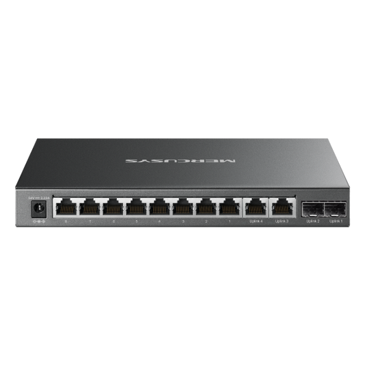 MERCUSYS MS112GMP 12-Port PoE+ Switch, 110W Power Budget Network Switch