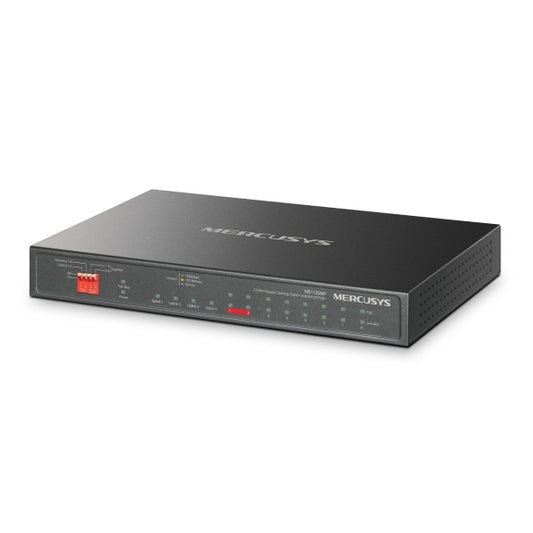 MERCUSYS MS112GMP 12-Port PoE+ Switch, 110W Power Budget Network Switch