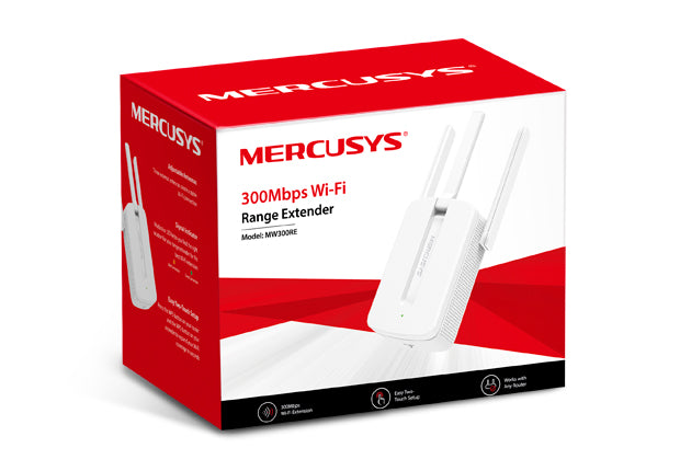 Mercusys MW300RE Wi-Fi Range Extender, 300 Mbps