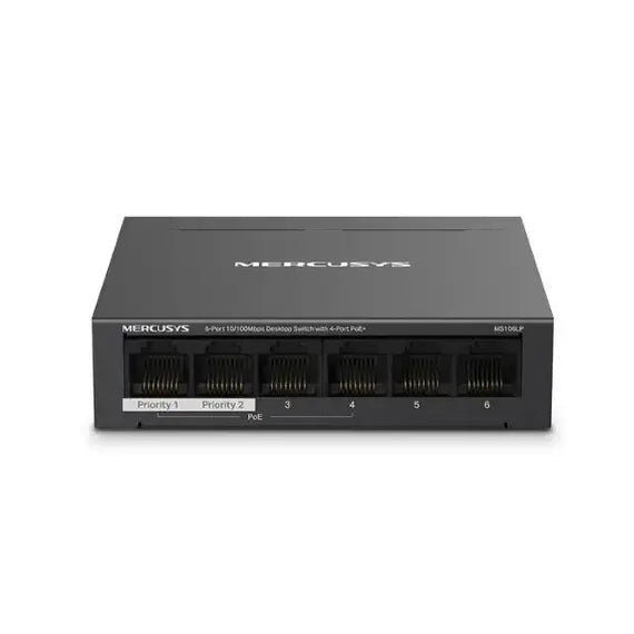 Mercusys MS106LP Desktop PoE+ Switch 6-Port Fast Ethernet 10/100Mbps
