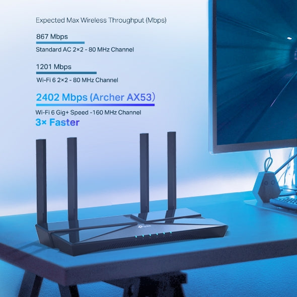 TP-Link Archer AX53 Dual Band Gigabit Wi-Fi 6 Router AX3000