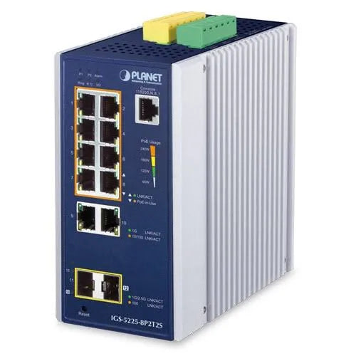 PLANET IGS-5225-8P2T2S Industrial Ethernet Switch