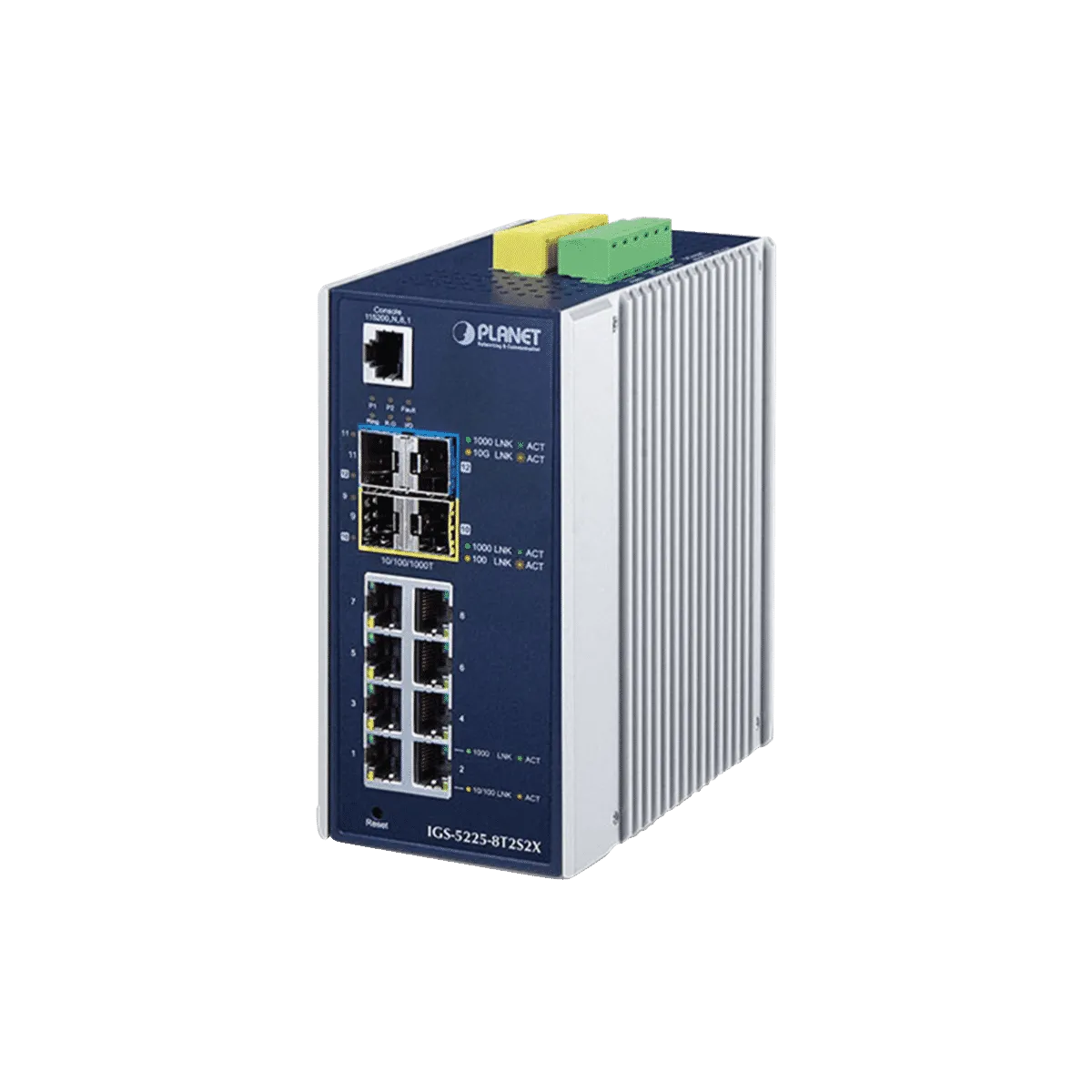 PLANET IGS-5225-8T2S2X Industrial Ethernet Switch