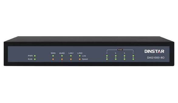 DINSTAR DAG1060-80 16-port network switch with LED indicators on a white background.