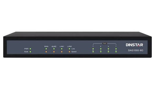 DINSTAR DAG1060-80 16-port network switch with LED indicators on a white background.