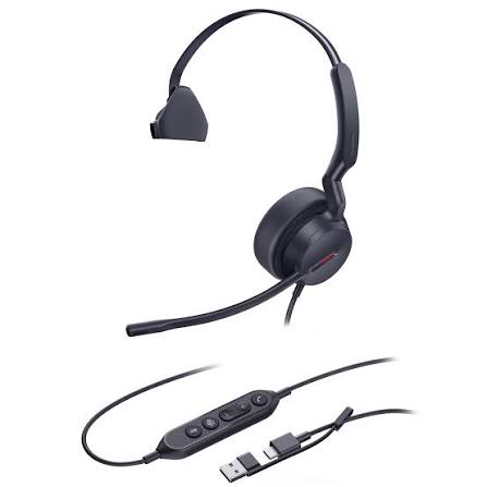 Yealink Wired Headset UH44 Mono USB-C/A