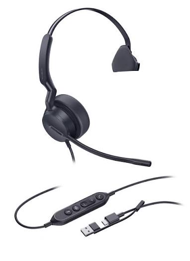 Yealink Wired Headset UH44 Mono USB-C/A