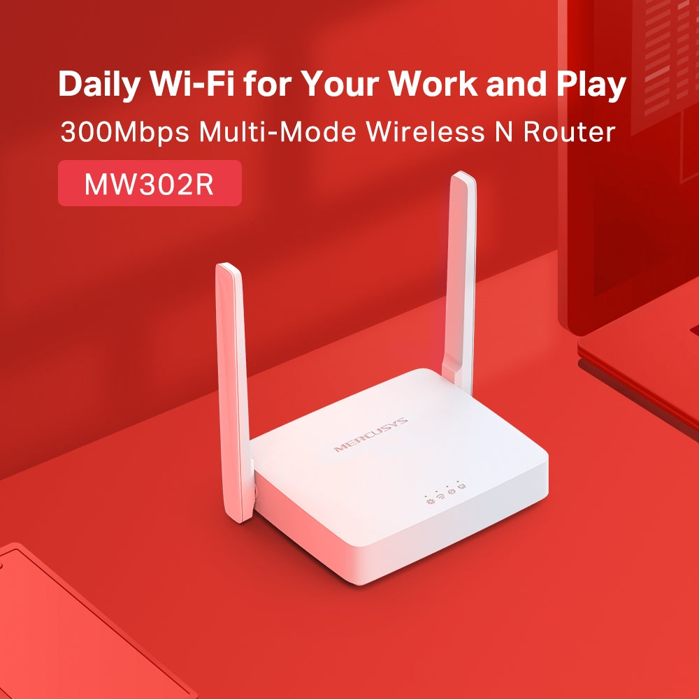Mercusys MW302R Multi-Mode Wireless N Router, 300Mbps