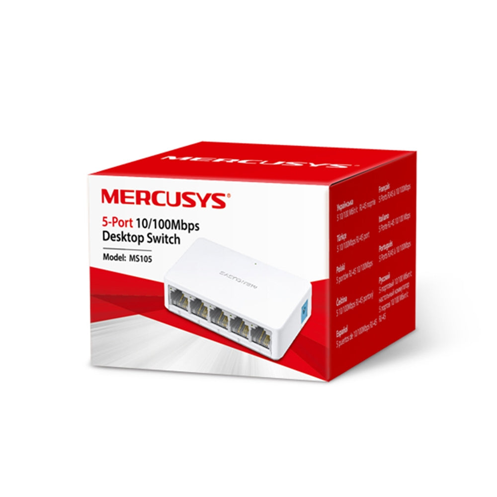 MERCUSYS MS105 5-Port 10/100Mbps Desktop Switch