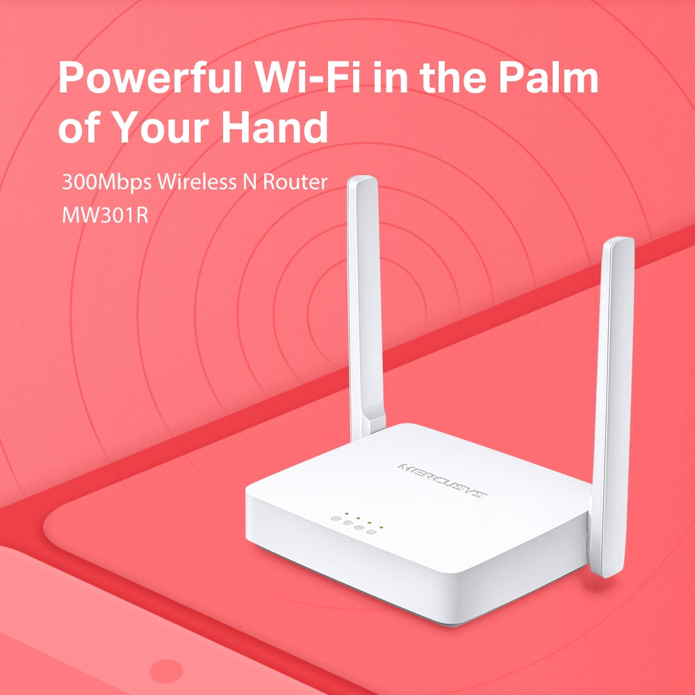 MERCUSYS N300 Wireless WiFi Router MW301R